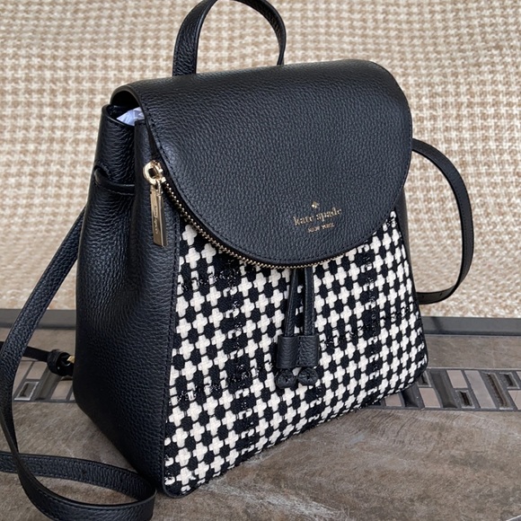 Kate Spade Leila Tweed Fabric Medium Backpack - Picture 5 of 16